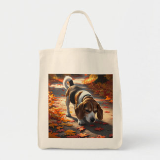 Eleganter Beagle Lebensmittelgeschäft Tasche