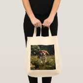 Eleganter Beagle Lebensmittelgeschäft Tasche (Vorderseite (Produkt))