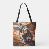 Eleganter Beagle Schulter Tasche (Rückseite)