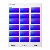 Eleganter bearbeitbarer Text und moderne Rücksende Adressaufkleber (Vorne)