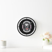 Eleganter Bearded Man Runde Wanduhr (Zuhause)