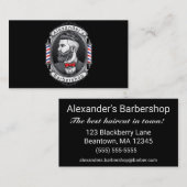 Eleganter Bearded Man Visitenkarte (Vorne/Hinten)