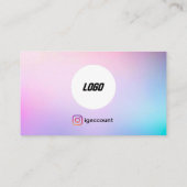 Eleganter Beauty Salon Lashes Brows Logo QR Code Visitenkarte (Rückseite)