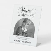 Eleganter Beerdigungsservice zum gemeinsamen Gedäc Sockelschild (Vorderseite)