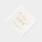 Eleganter Beifall für die Liebe von maßgeschneider Servietten Mit Folie (Rechts)