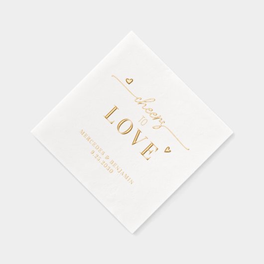 Eleganter Beifall für die Liebe von maßgeschneider Servietten Mit Folie (Rechts)