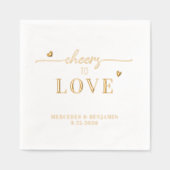 Eleganter Beifall für die Liebe von maßgeschneider Servietten Mit Folie (Vorderseite)