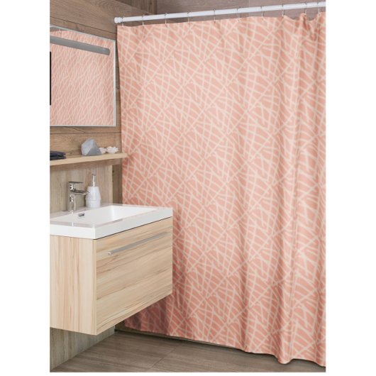 Eleganter Beige Abstrakter Duschvorhang