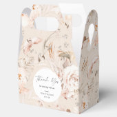 Eleganter beige Blumengarten Hochzeitsfav Geschenkschachtel (Geöffnet)