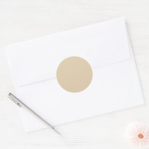 Eleganter Beige Classic Round Sticker