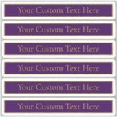 Eleganter benutzerdefinierbarer Text | Gold und De Aufkleber (Vorderseite)