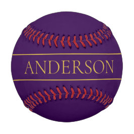 Eleganter benutzerdefinierbarer Text | Gold und De Baseball