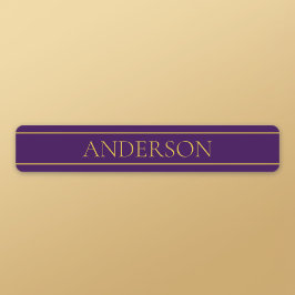 Eleganter benutzerdefinierbarer Text | Gold und De Etiketten