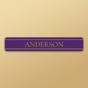 Eleganter benutzerdefinierbarer Text   Gold und De Etiketten