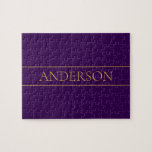 Eleganter benutzerdefinierbarer Text | Gold und De Puzzle<br><div class="desc">Elegante,  anpassbare Schrift,  bearbeiten Sie Design wie Sie wollen!</div>