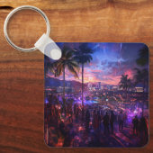 Eleganter benutzerdefinierter Foto-Schlüsselanhäng Schlüsselanhänger (Vorderseite)