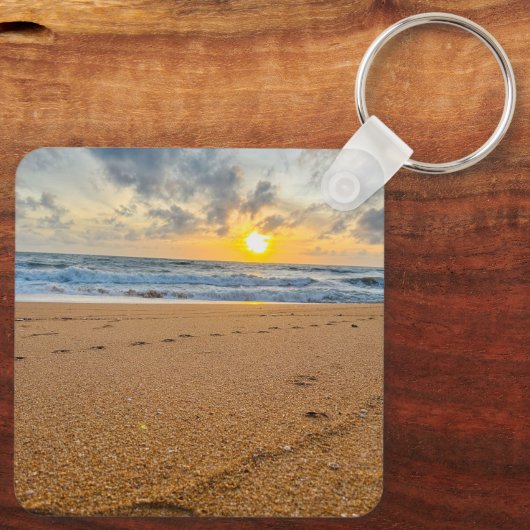 Eleganter benutzerdefinierter Foto-Schlüsselanhäng Schlüsselanhänger (Rückseite)