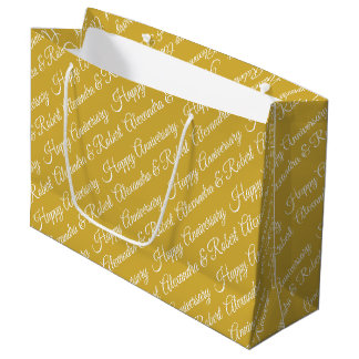 Eleganter benutzerdefinierter Jahrestag Große Geschenktüte