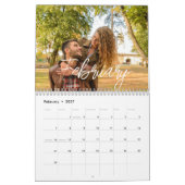 Eleganter benutzerdefinierter Kalender (Feb 2027)