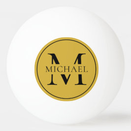 Eleganter benutzerdefinierter Monogramm-Ping-Pong- Tischtennisball