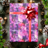 Eleganter, benutzerdefinierter Spendenwrap mit Lil Geschenkpapier