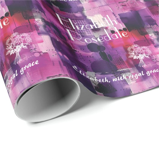 Eleganter, benutzerdefinierter Spendenwrap mit Lil Geschenkpapier (Rolleneckpunkt)