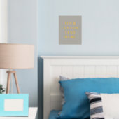 Eleganter benutzerdefinierter Text Taupe Foliendrucke (In Situ (Schlafzimmer))