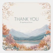 Eleganter Bergsee Blüten Gold Rahmen Landschaft