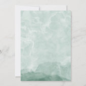 Eleganter Bergwald Rustikale Zielort Einladung (Rückseite)