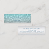 Eleganter Beruflich Chic Modern Glittery Bokeh Mini Visitenkarte (Vorne/Hinten)