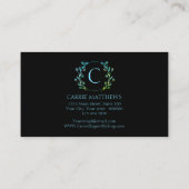 Eleganter Beruflich Makeup Artist Salon Visitenkarte (Rückseite)