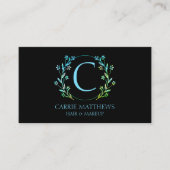 Eleganter Beruflich Makeup Artist Salon Visitenkarte (Vorderseite)