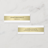 Eleganter Beruflich Moderner Sleek Schlicht Luxus Mini Visitenkarte (Vorne/Hinten)