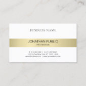 Eleganter Beruflich Moderner Sleek Schlicht Luxus Visitenkarte (Rückseite)