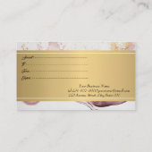 Eleganter Beruflich rosa Marmor Rabattkarte (Rückseite)