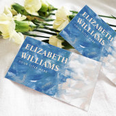 Eleganter Beruflicher Abstrakter Ozean Visitenkarte