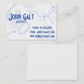 Eleganter beruflicher Architekt Visitenkarte (Vorne/Hinten)