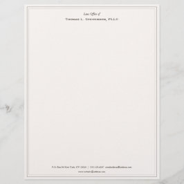 Eleganter Beruflicher Beige Letterhead Briefbogen