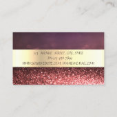 Eleganter Beruflicher Bokeh-Streifen, Lotus Visitenkarte (Rückseite)