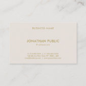 Eleganter Beruflicher Chic Minimalistisch Schlicht Visitenkarte (Rückseite)