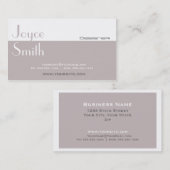 Eleganter Beruflicher Designer Innendekorator 1 Visitenkarte (Vorne/Hinten)