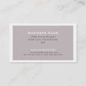 Eleganter Beruflicher Designer Innendekorator 1 Visitenkarte (Rückseite)