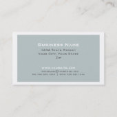 Eleganter Beruflicher Designer Innendekorator 4 Visitenkarte (Rückseite)