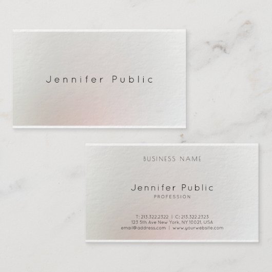 Eleganter beruflicher Entwurfs-künstlerisches Visitenkarte (Vorne/Hinten)