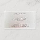 Eleganter beruflicher Entwurfs-künstlerisches Visitenkarte (Rückseite)