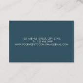 Eleganter Beruflicher, goldener Lotus Visitenkarte (Rückseite)