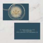 Eleganter Beruflicher, goldener Lotus Visitenkarte (Vorne/Hinten)
