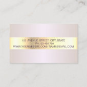 Eleganter, Beruflicher Goldrahmen Visitenkarte (Rückseite)