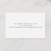 Eleganter Beruflicher Goldrausch-KuchenMixer Visitenkarte (Rückseite)