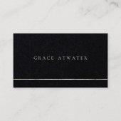 Eleganter Beruflicher Goldstreifen Visitenkarte (Vorderseite)